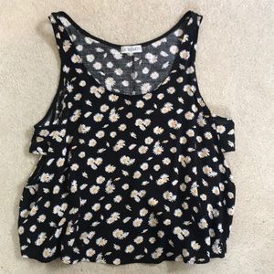 Sunflower Patterned Tank Top